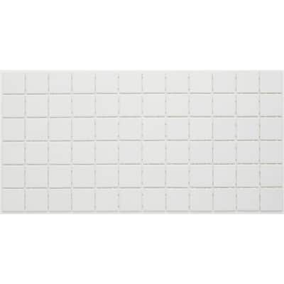 Porcelain 2x2-inch Mosaic Tile in Arctic White - 12x24