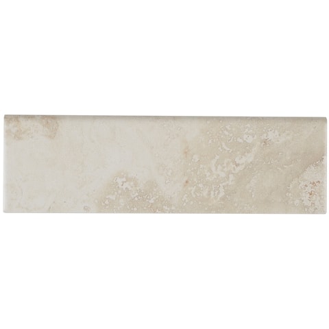 Stone Visual 3x10-inch Ceramic Wall Bullnose in Terrace Beige - 3x10