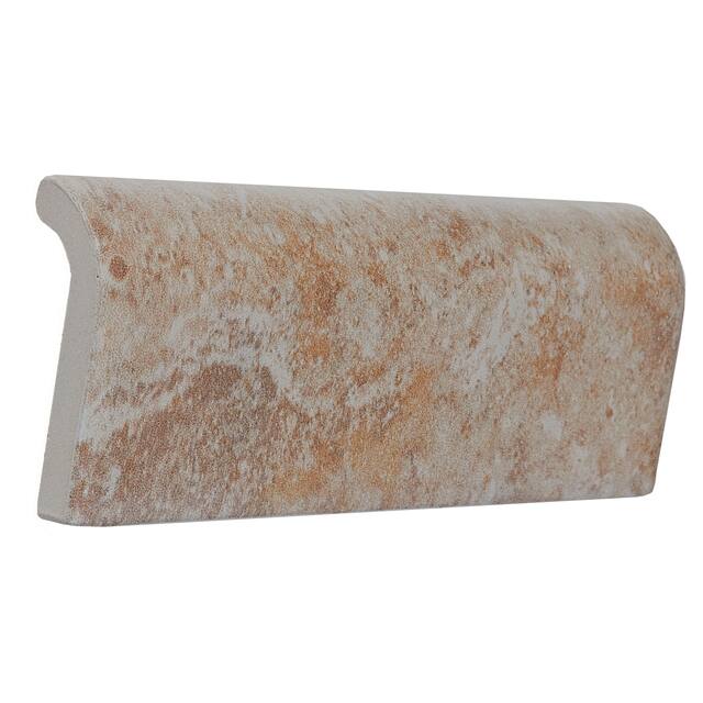 Rustic Style 2x6-inch Ceramic Bullnose in Raffia - 2X6