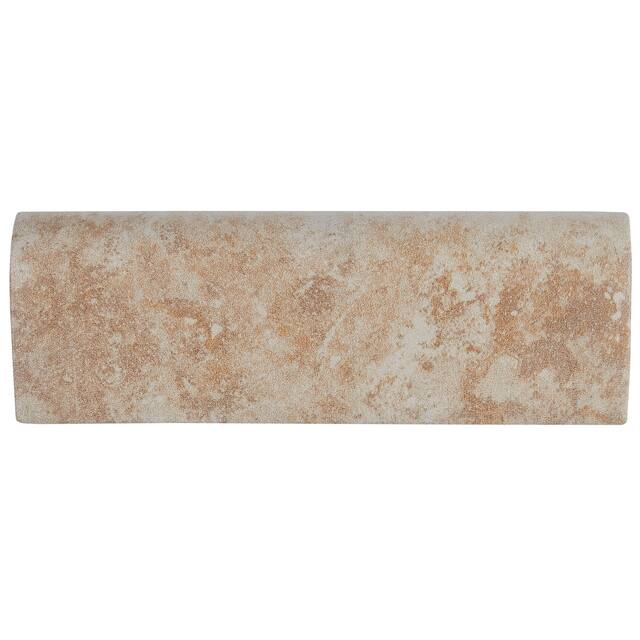 Rustic Style 2x6-inch Ceramic Bullnose in Raffia - 2X6