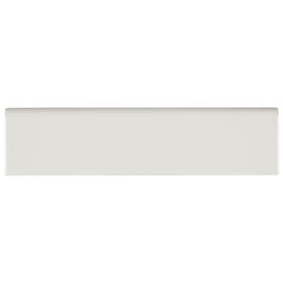 Sophisticated 2x8-inch Glazed Ceramic Bullnose in Biscuit - 2x8