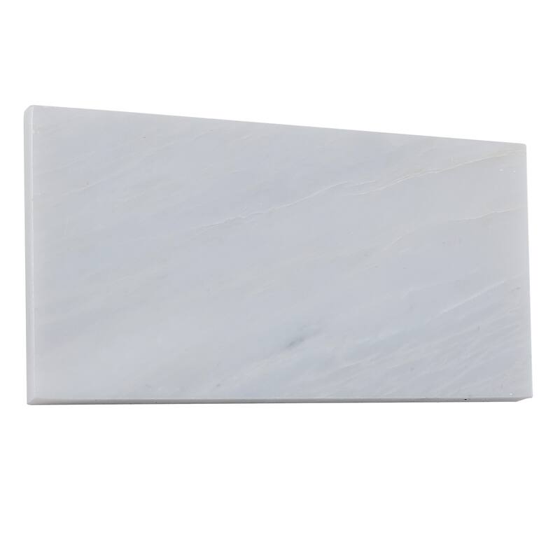 Marble 3x6-inch Honed Field Tile in First Snow Elegance - 3x6