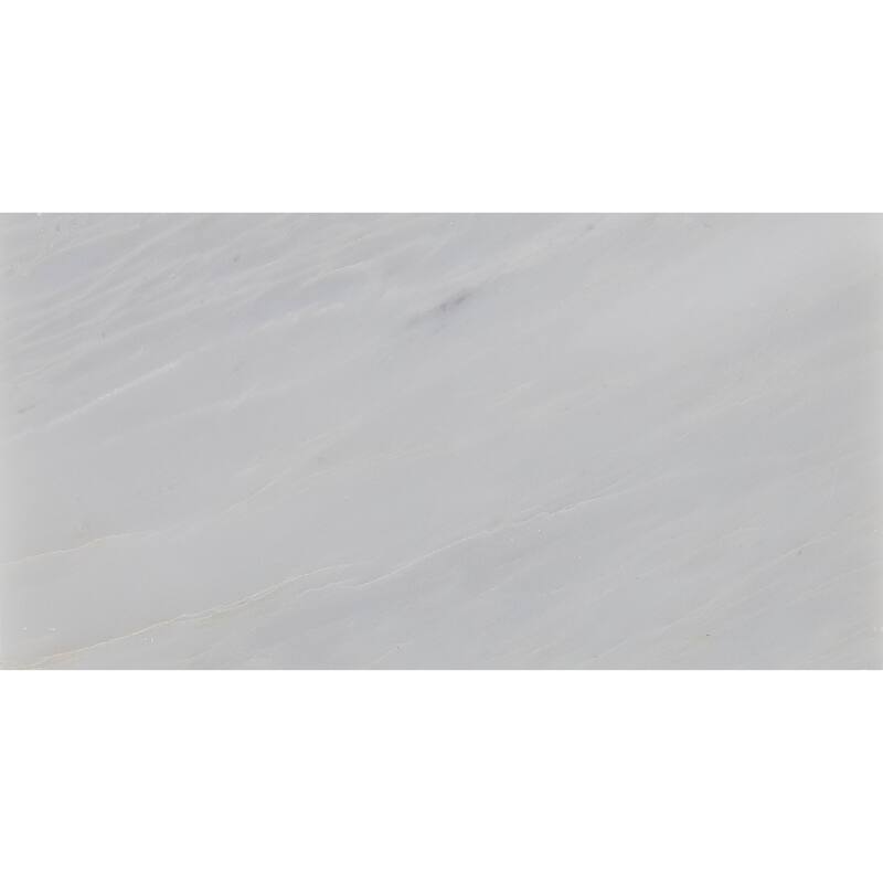 Marble 3x6-inch Honed Field Tile in First Snow Elegance - 3x6