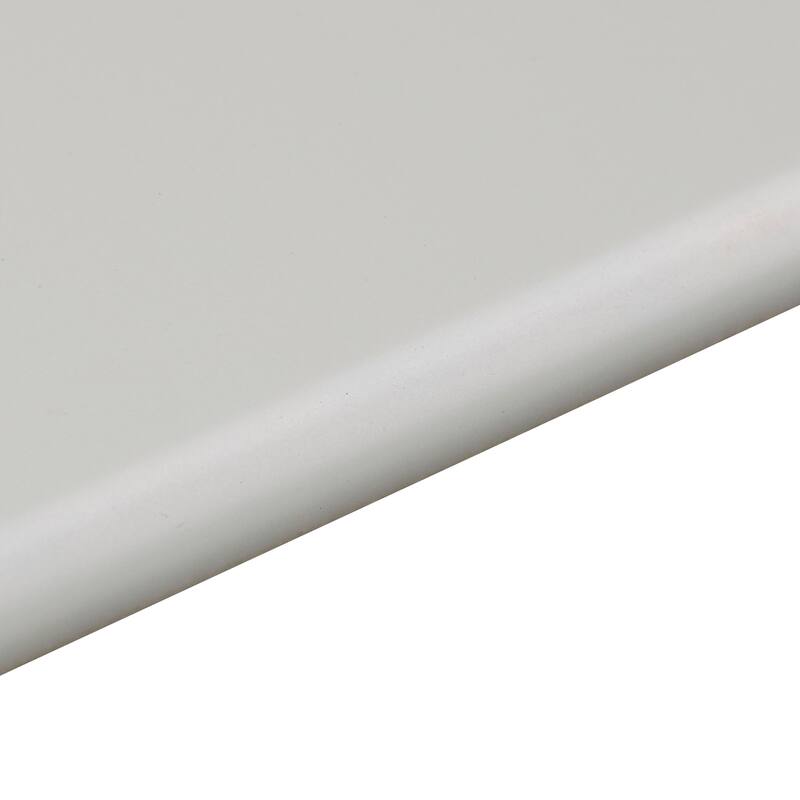 Sophisticated 4x8-inch Glazed Ceramic Bullnose in Matte Biscuit - 4x8