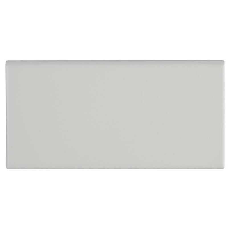 Sophisticated 4x8-inch Glazed Ceramic Bullnose in Matte Biscuit - 4x8