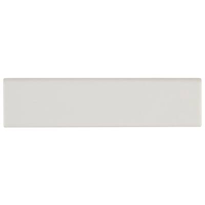 Sophisticated 2x8-inch Glazed Ceramic Bullnose in Matte Biscuit - 2x8