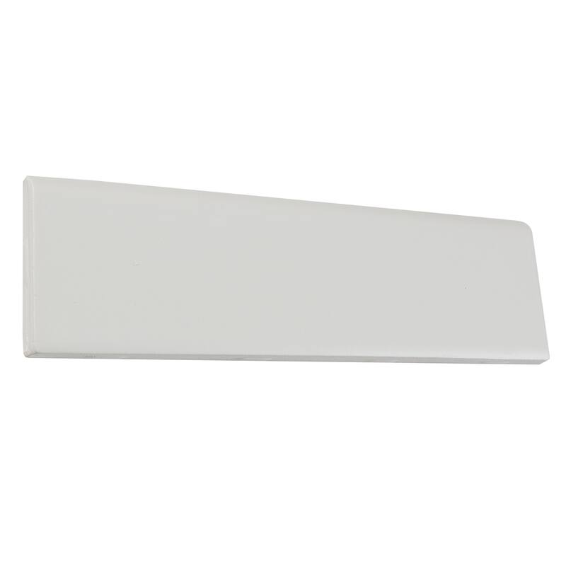 Sophisticated 2x8-inch Glazed Ceramic Bullnose in Matte Biscuit - 2x8