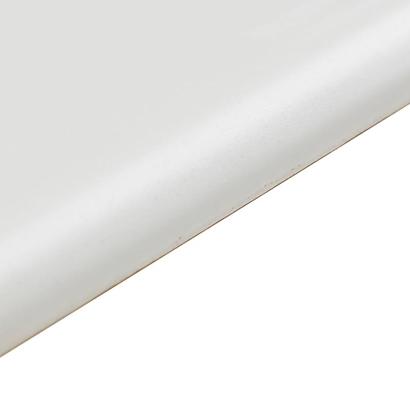 Sophisticated 2x8-inch Glazed Ceramic Bullnose in Matte Biscuit - 2x8