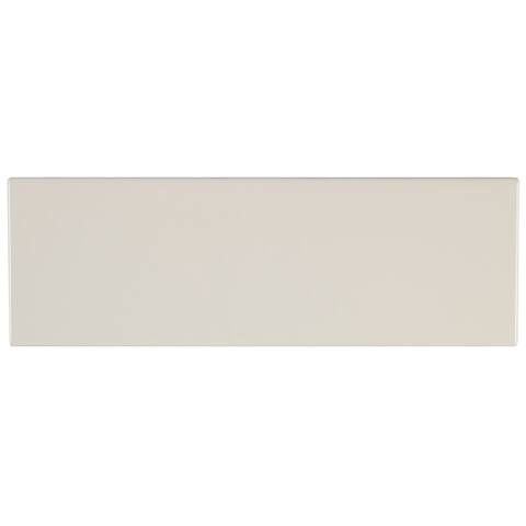 Sophisticated 4x12-inch Glazed Ceramic Field Tile in Biscuit - 4x12