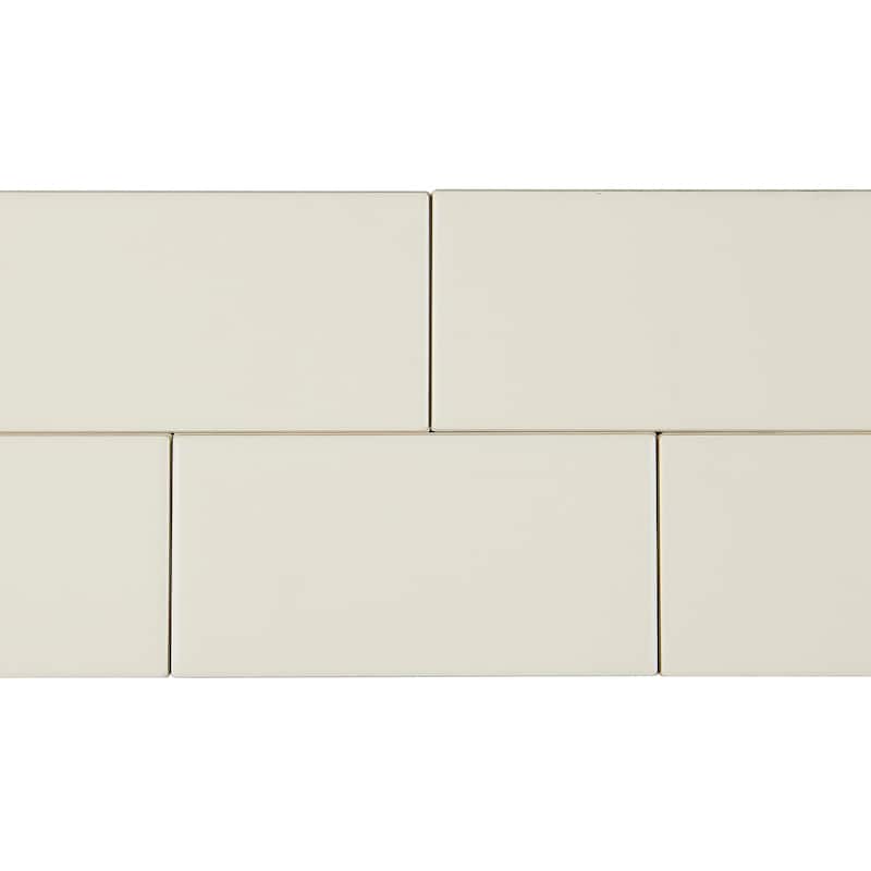 Classic Ceramic 3x6-inch Wall Tile in Matte Biscuit - 3x6