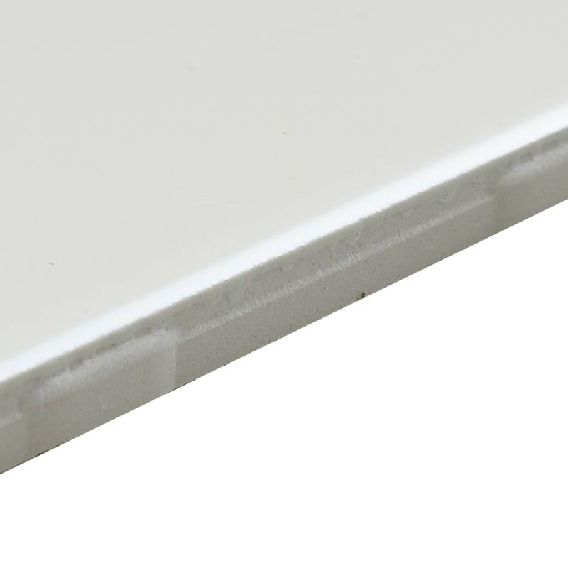 Sophisticated 4x12-inch Glazed Ceramic Bullnose 12-inch side in Matte Biscuit - 4x12