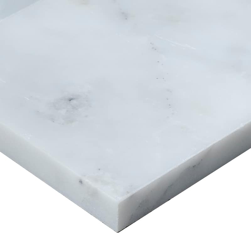 Marble 3x6-inch Polished Field Tile in First Snow Elegance - 3x6