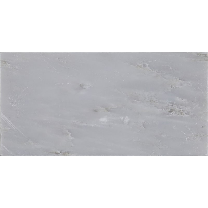 Marble 3x6-inch Polished Field Tile in First Snow Elegance - 3x6