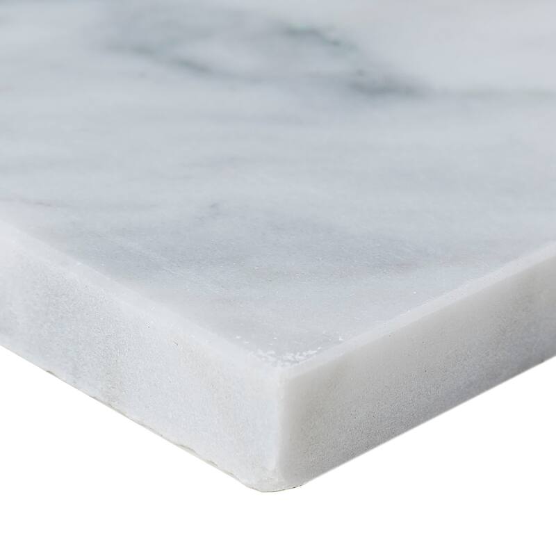 Marble 3x6-inch Polished Field Tile in White Carrara - 3x6