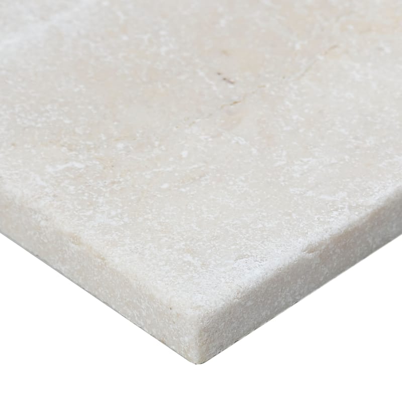 Marble 3x6-inch Tumbled Field Tile in Crema Marfil Classico - 3x6
