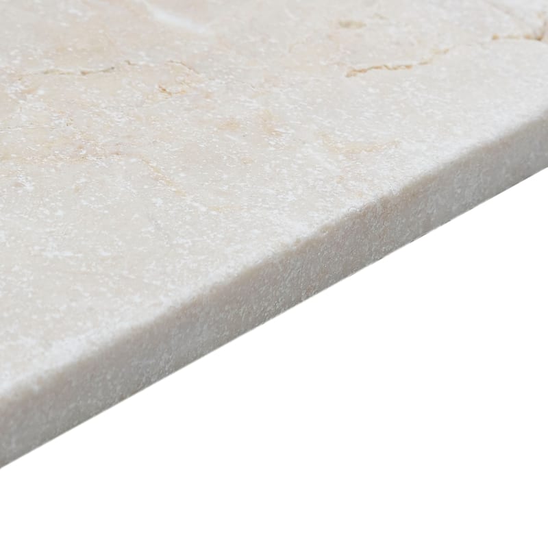 Marble 3x6-inch Tumbled Field Tile in Crema Marfil Classico - 3x6