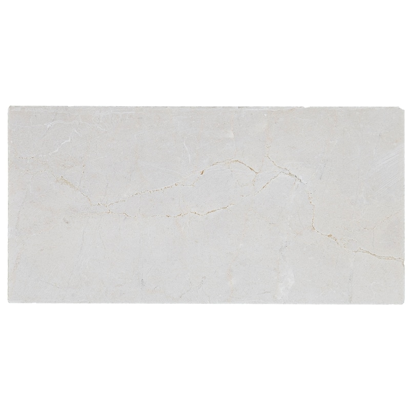 Marble 3x6-inch Tumbled Field Tile in Crema Marfil Classico - 3x6