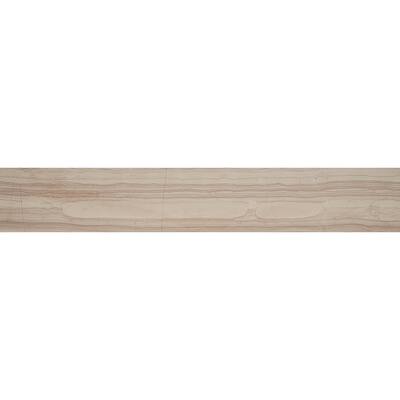 Marble 6x36-inch Honed Vein Cut in Silver Screen - 6x36