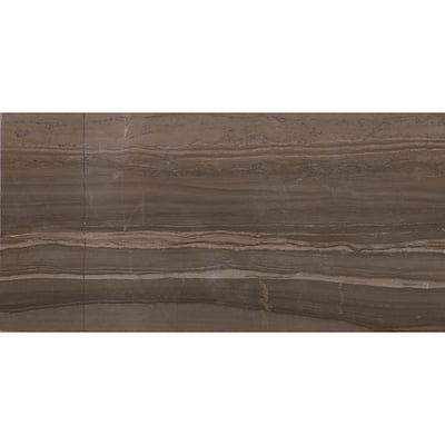 Marble 3x6-inch Polished Field Tile in Silver Screen - 3x6
