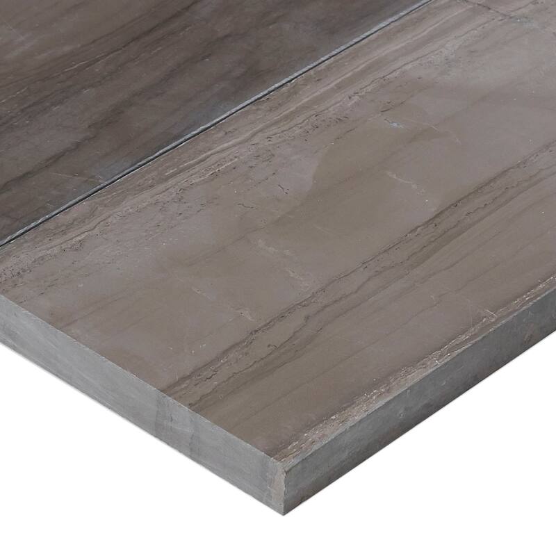 Marble 3x6-inch Polished Field Tile in Silver Screen - 3x6