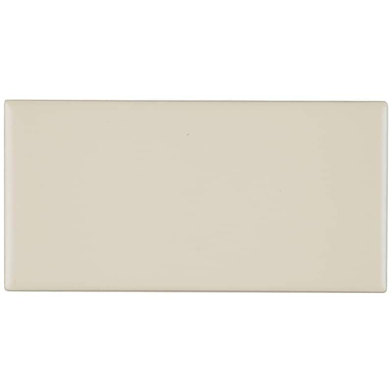 Classic Ceramic 3x6-inch Wall Tile in Matte Almond - 3x6