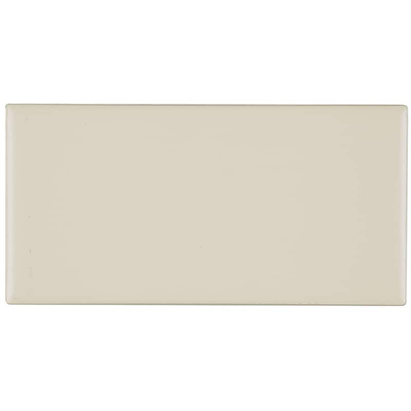 Classic Ceramic 3x6-inch Wall Tile in Matte Almond - 3x6