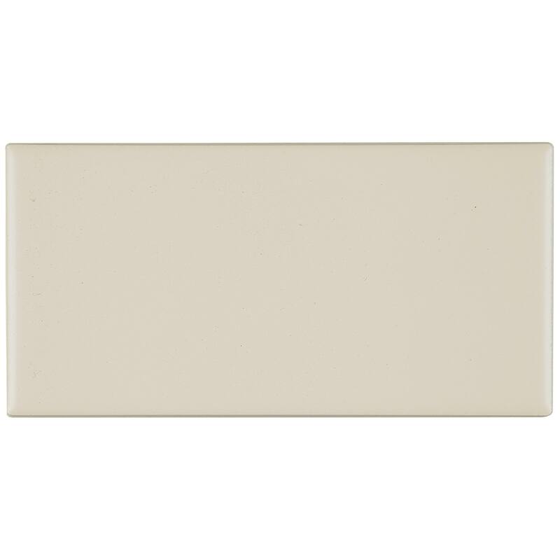 Classic Ceramic 3x6-inch Wall Tile in Matte Almond - 3x6