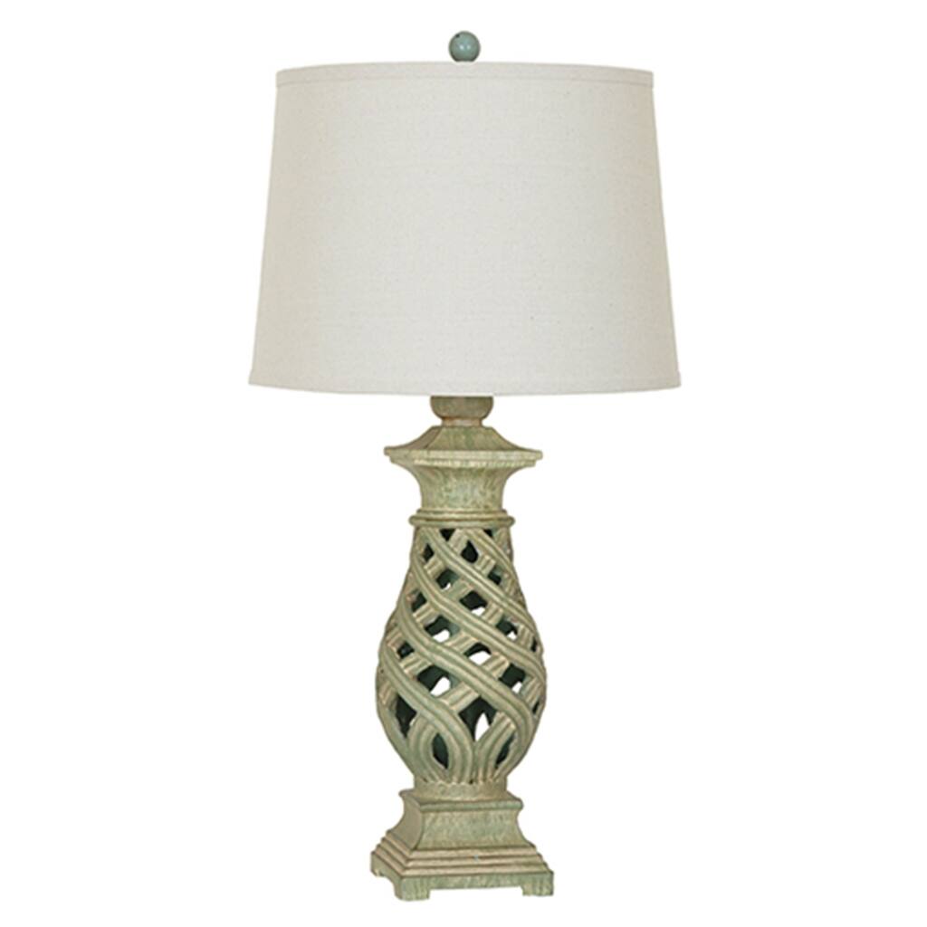 Weathered Mint 36-inch Table Lamp - N/A