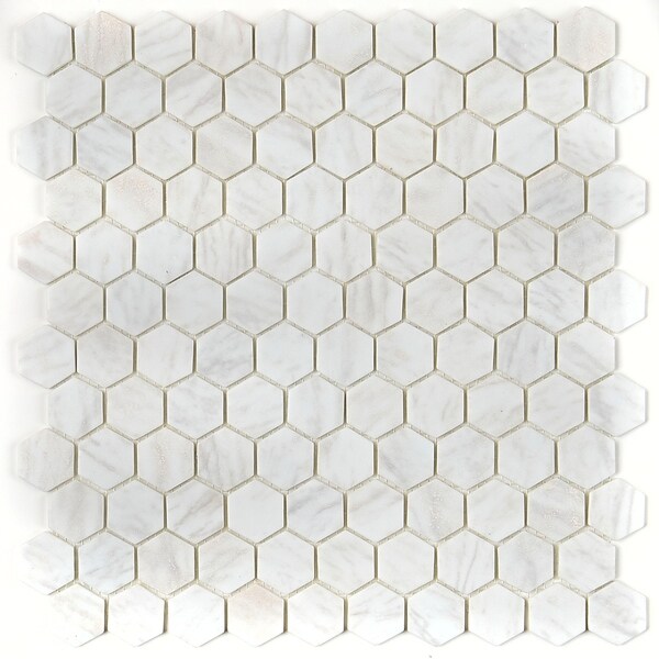 Harmonics Mosaic Tile Glass and Stone Linear Perspective Box 4 sq ft ...