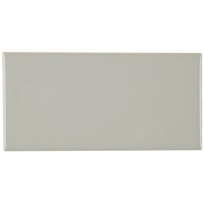 Classic Ceramic 3x6-inch Wall Tile in Desert Gray - 3x6