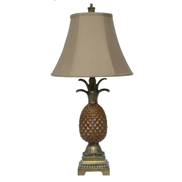 Palm Coast Tropic Brown and Gold 29-inch Table Lamp