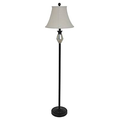 Black 58-inch Floor Lamp - N/A