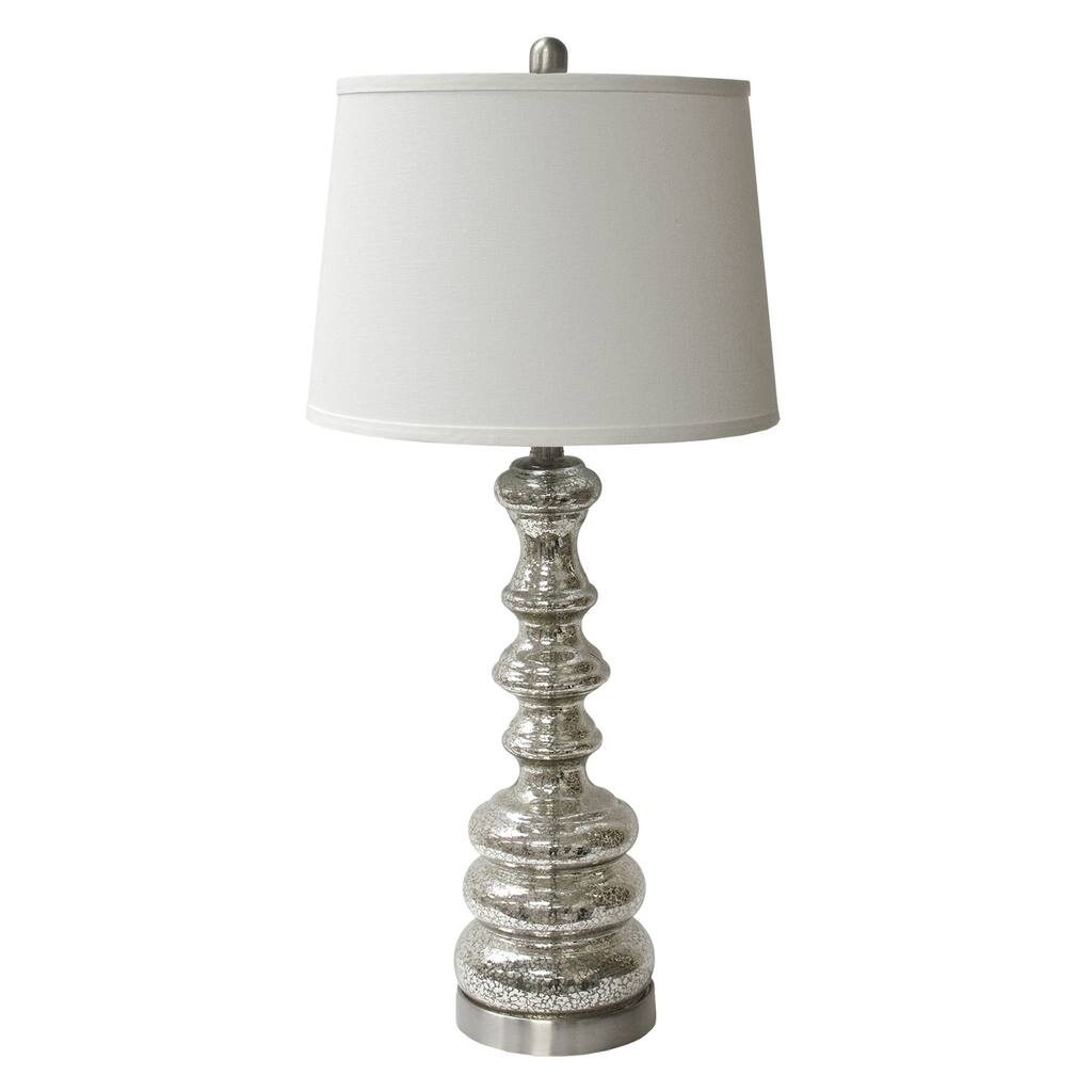 Silver 28-inch Table Lamp - N/A