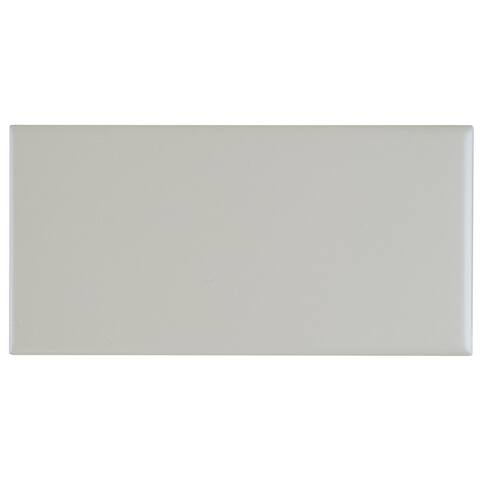 Sophisticated 4x8-inch Glazed Ceramic Field Tile in Matte Desert Gray - 4x8