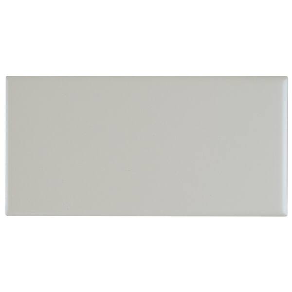 slide 2 of 6, Sophisticated 4x8-inch Glazed Ceramic Field Tile in Matte Desert Gray - 4x8