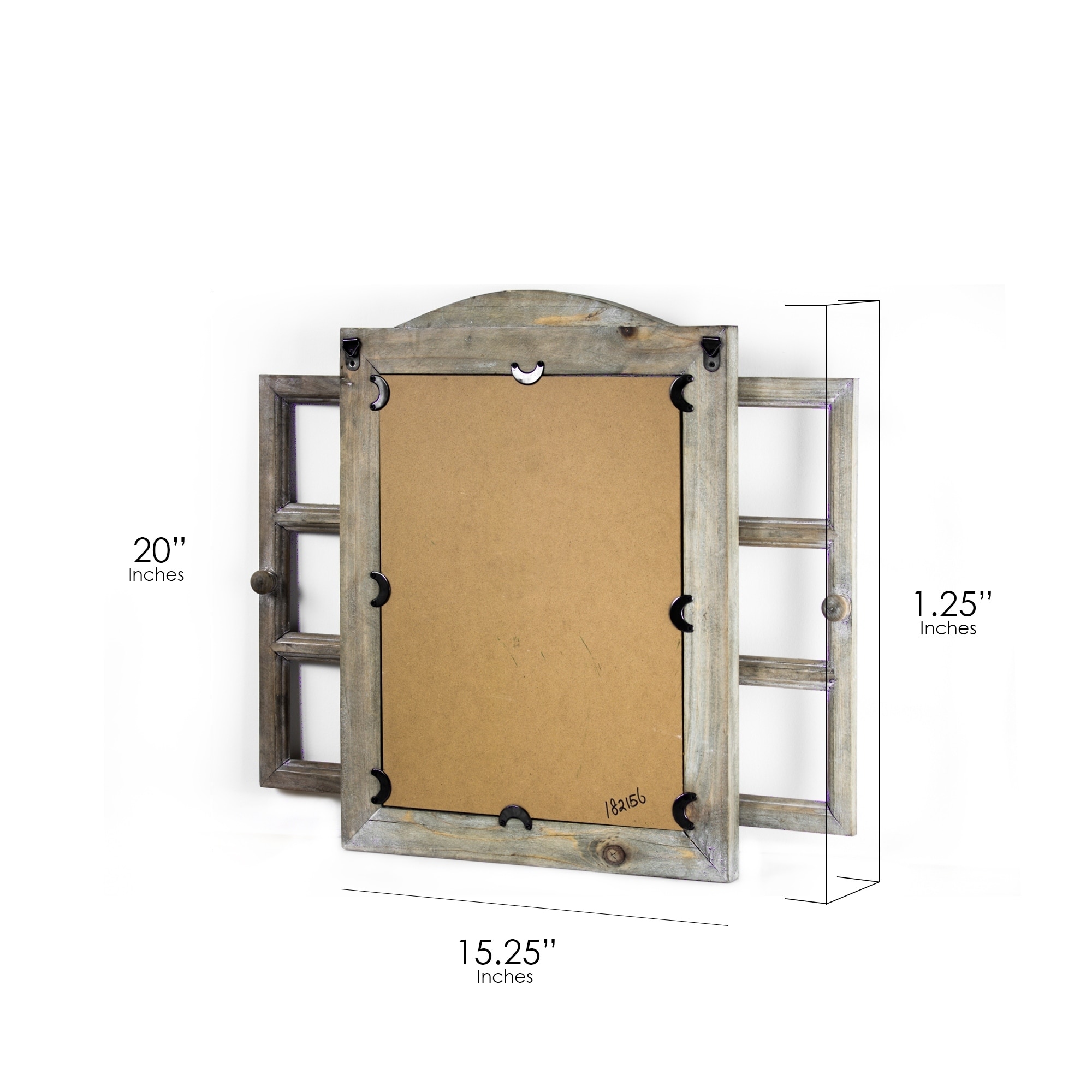American Art Decor Window Shutter Wall Vanity Mirror - On American Art Decor Window Shutter Wall Vanity Mirror - On