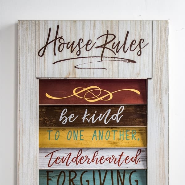 Shop American Art Decor House Rules Religious Wall Decor