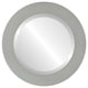 preview thumbnail 1 of 2, Soho Framed Round Mirror in Bright Silver