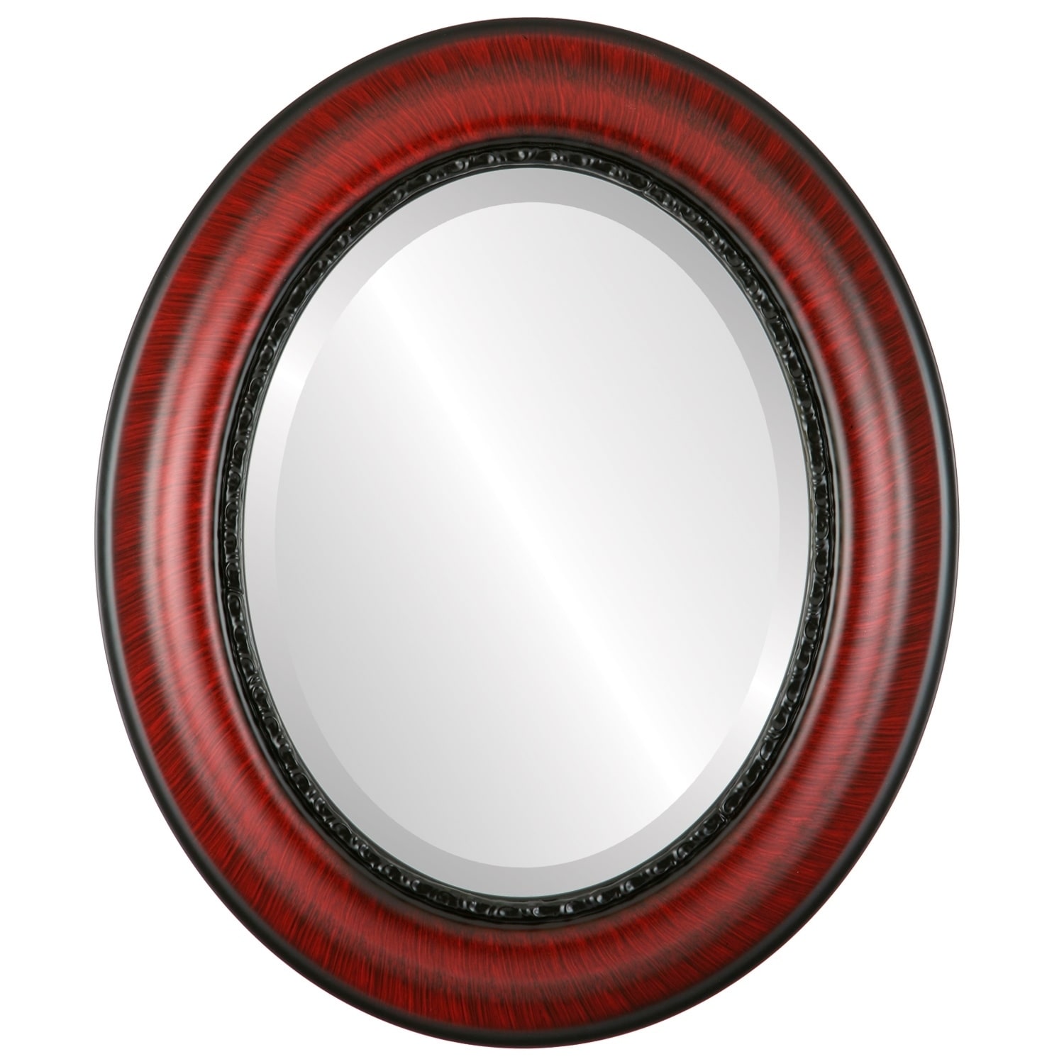 Chicago Framed Oval Mirror in Vintage Cherry Bed Bath  Beyond 20773815