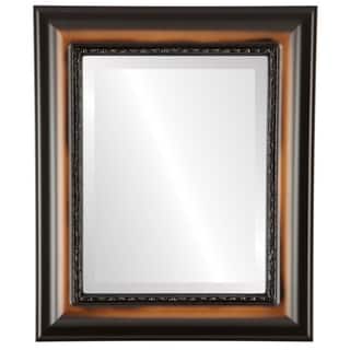 Chicago Framed Rectangle Mirror in Walnut