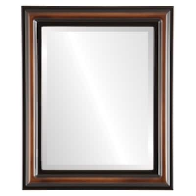 Philadelphia Framed Rectangle Mirror in Walnut