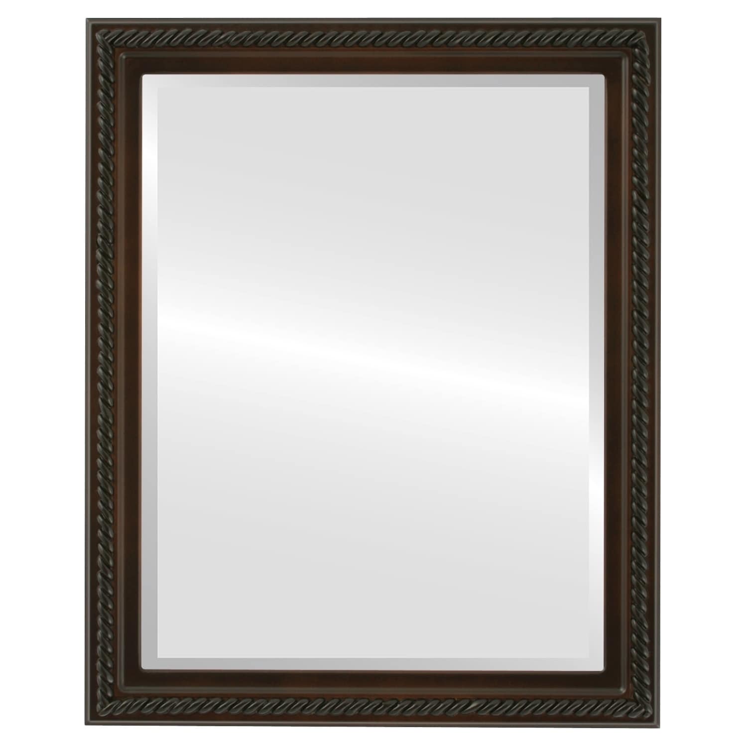 Santa Fe Framed Rectangle Mirror in Walnut Bed Bath  Beyond 20774061