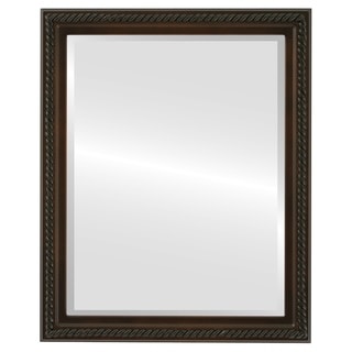 Santa Fe Framed Rectangle Mirror in Walnut
