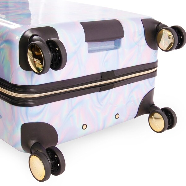 juicy couture holographic luggage