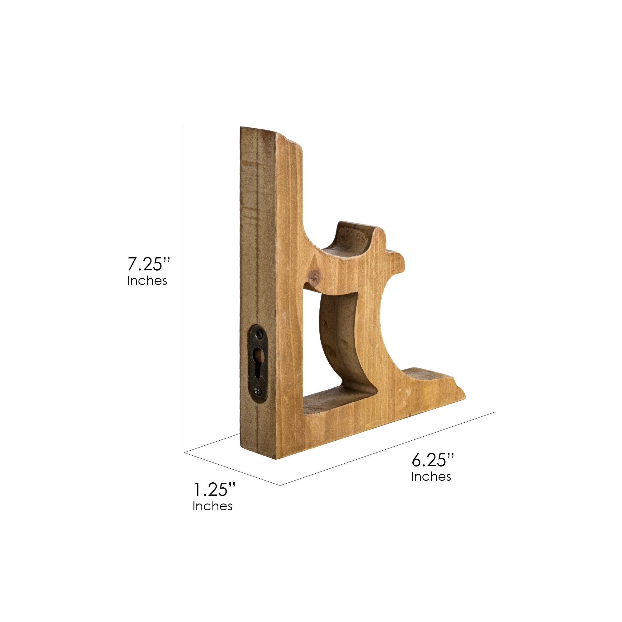 American Art Decor Wooden Corbels Shelf Brackets Farmhouse Decor Set Of 2 Brown Overstock 20784622