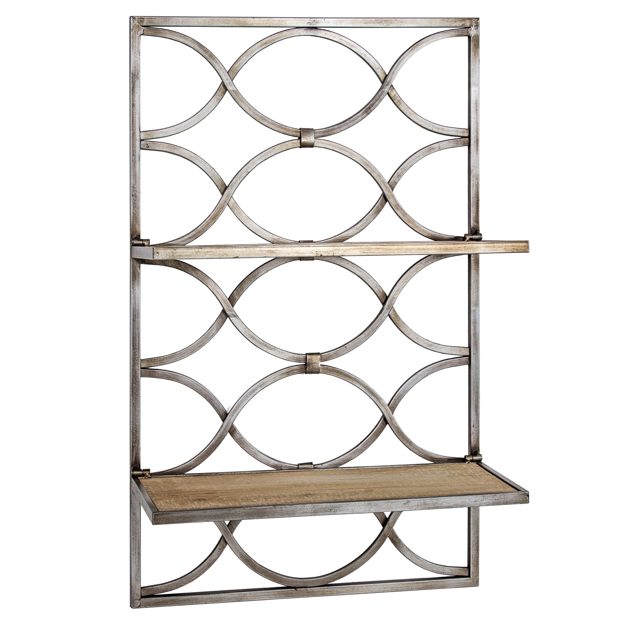 American Art Decor Wood And Metal Hanging Shelves Rack American Art Decor Wood And Metal Hanging Shelves Rack