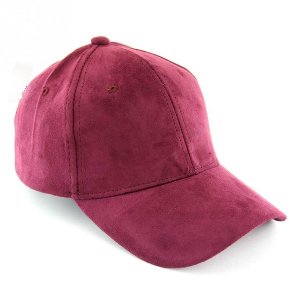 suede baseball hat