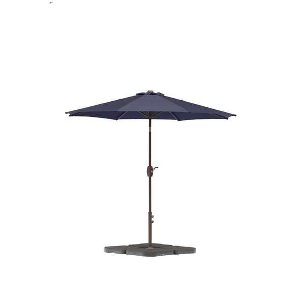 9ft Outdoor Patio Umbrella Led Market Garden Shade Aluminum Umbrella Crank Tilt Garden Patio Umbrellas Home Garden