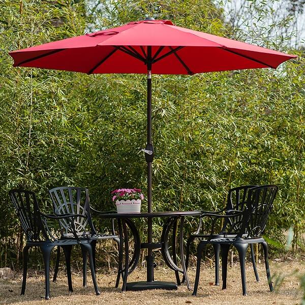 Shop Black Friday Deals On Amada 9 Ft Aluminum Patio Umbrella With Tilt Crank Base Not Included Overstock 20785141