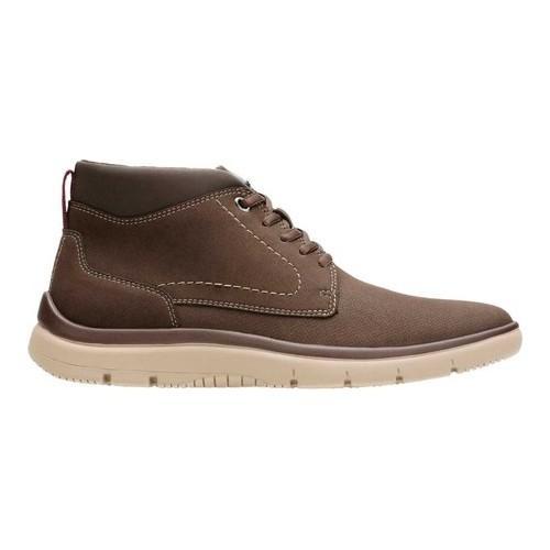 Clarks Tunsil Mid Boot Brown Textile 